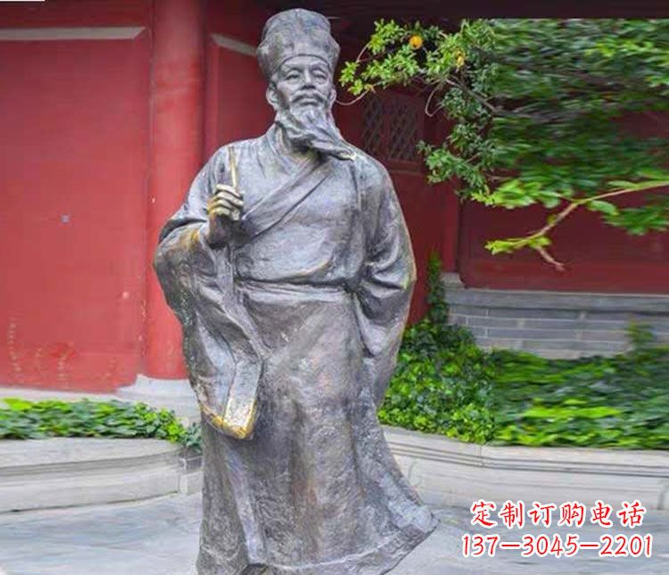 西安北宋文学家苏轼铜雕
