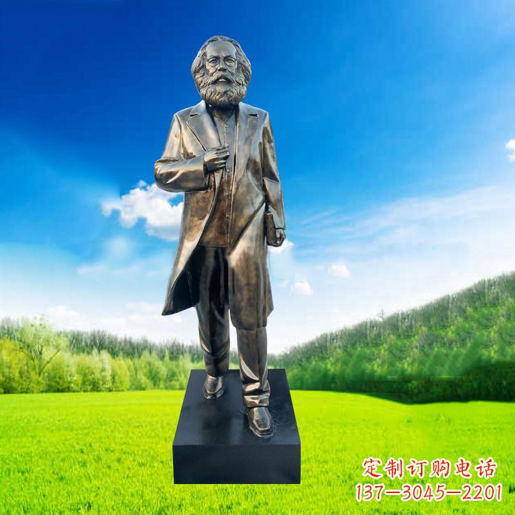 西安玻璃钢马克思塑像伟人的永恒记忆