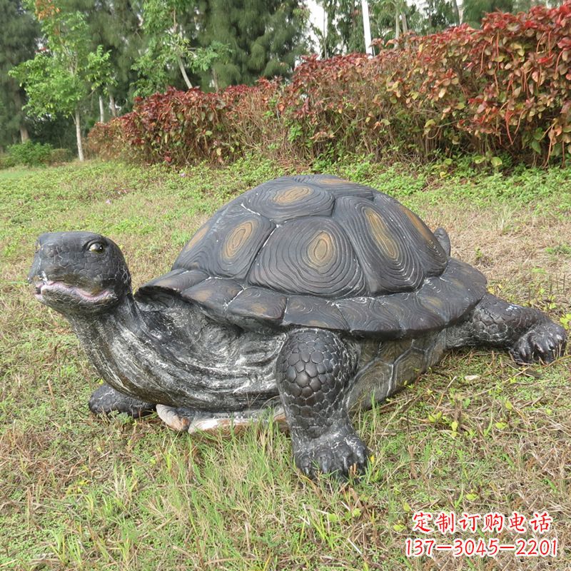西安玻璃钢乌龟雕塑传承古老文化