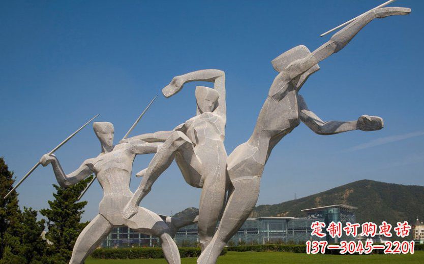 西安不锈钢标枪雕塑一种新型的艺术形式