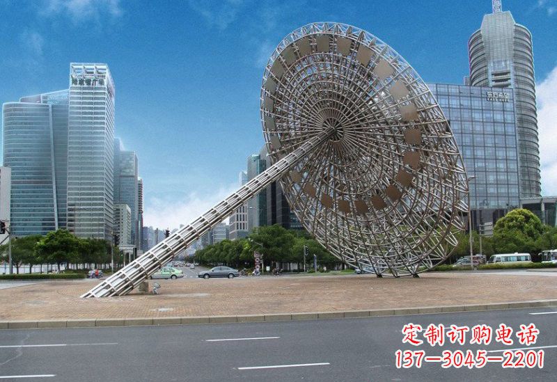 西安不锈钢城市日晷雕塑——缔造城市新景观