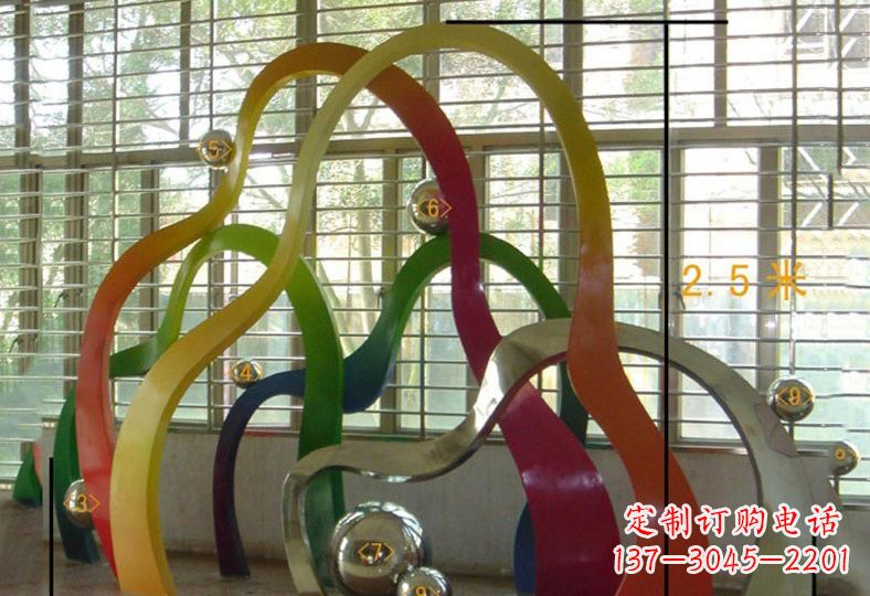 西安不锈钢假山雕塑精致耐用的艺术品