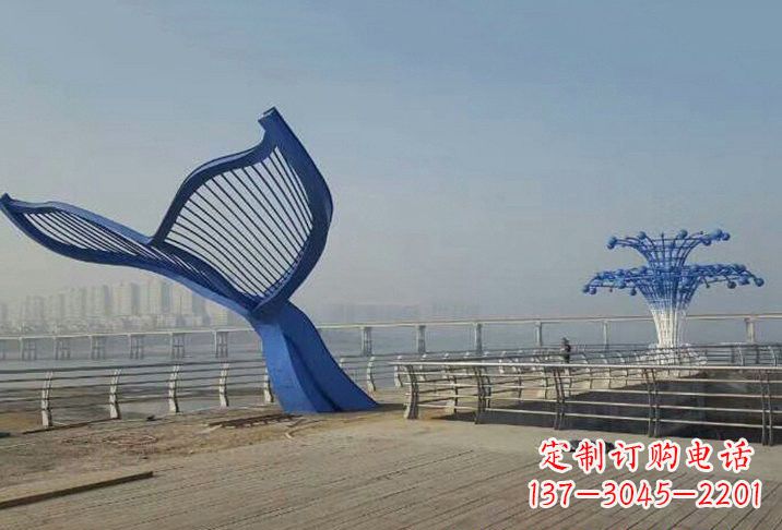 西安不锈钢鲸鱼雕塑