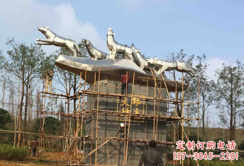 西安不锈钢动物雕塑