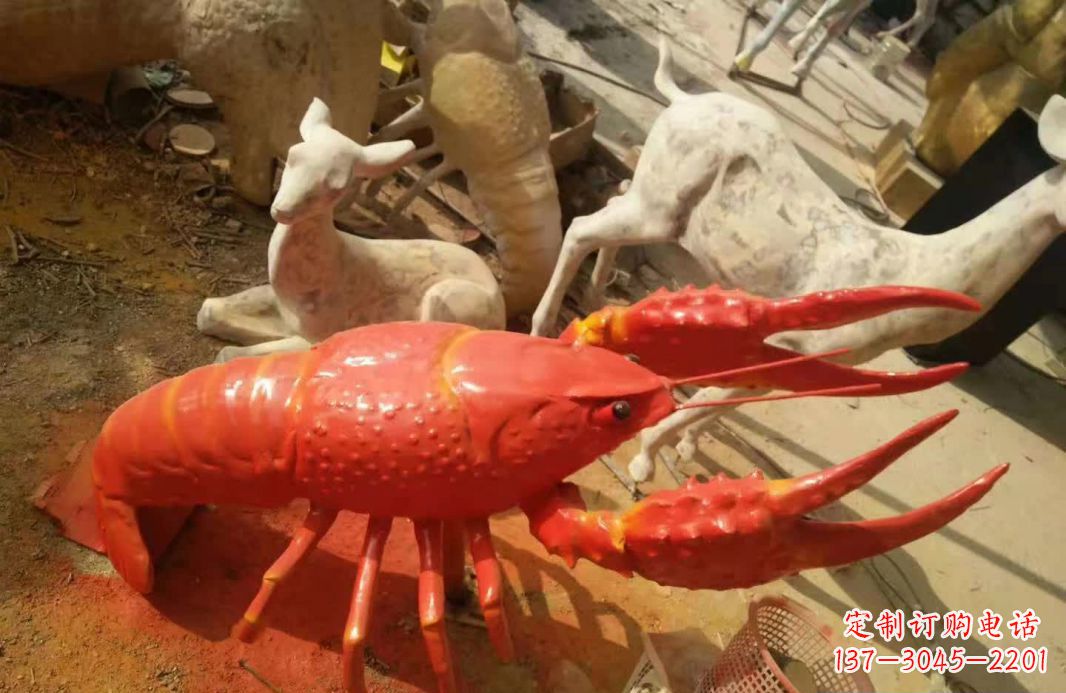 西安不锈钢大龙虾雕塑象征着力量与美丽