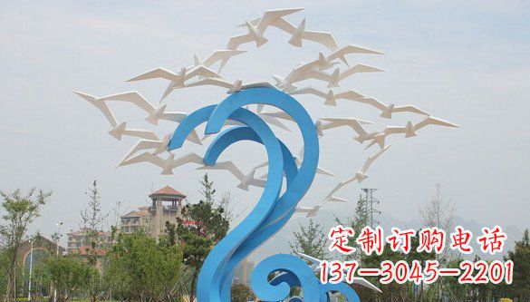 西安鸽子雕塑不锈钢的象征