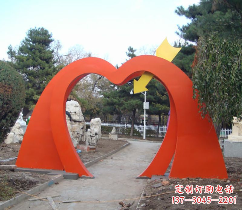西安不锈钢拱门雕塑