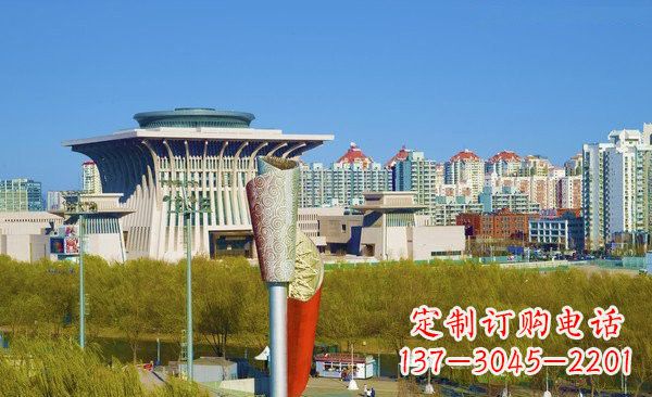 西安不锈钢广场大型火炬雕塑