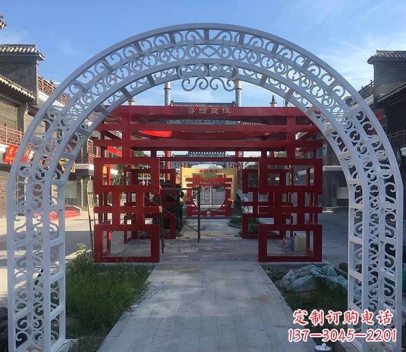 西安不锈钢拱门雕塑——精美绝伦