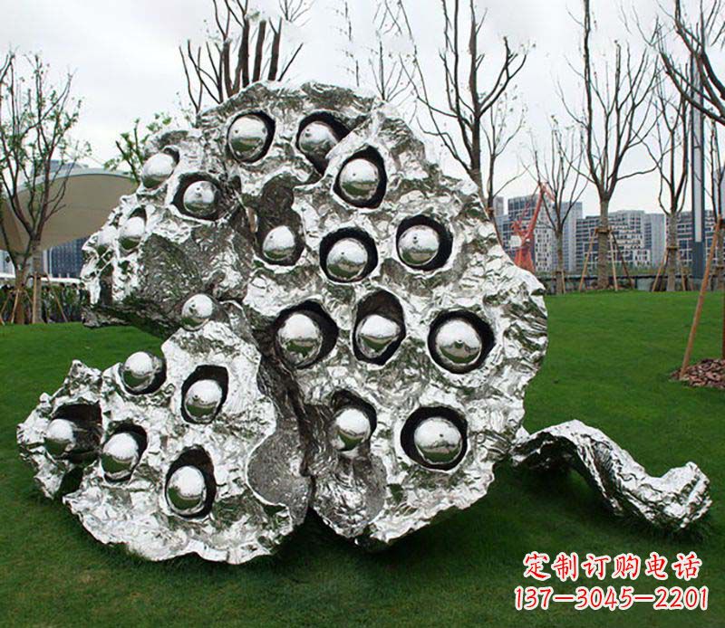 西安不锈钢莲蓬雕塑——精美极致的艺术品