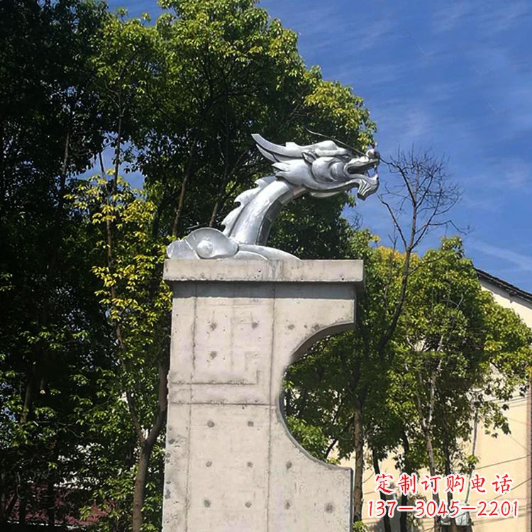 西安不锈钢龙雕塑——传承中华文化精髓