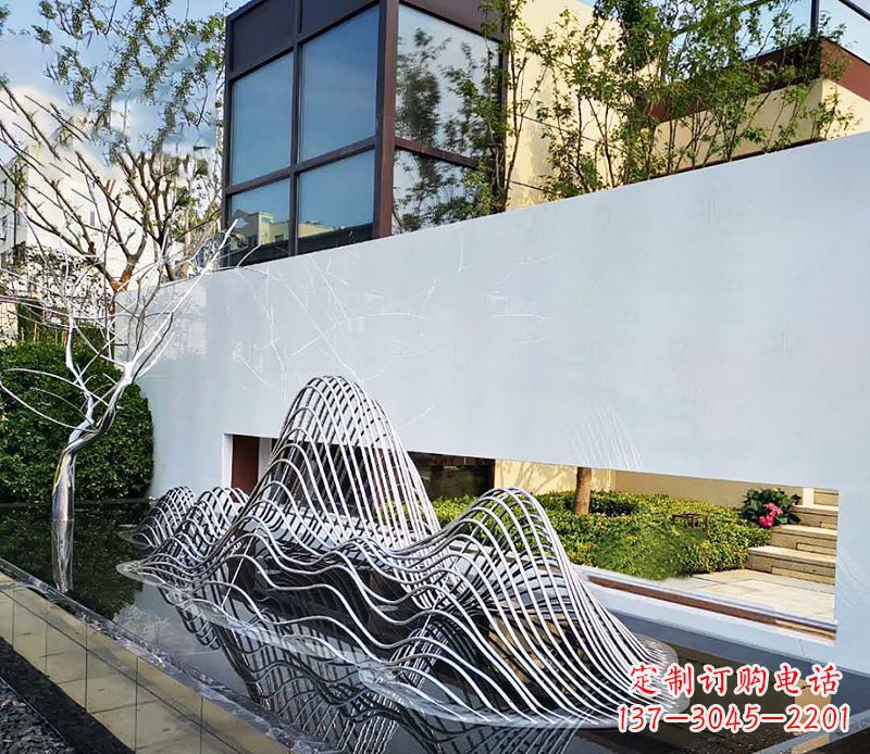 西安不锈钢镂空假山雕塑精美外形,细腻工艺