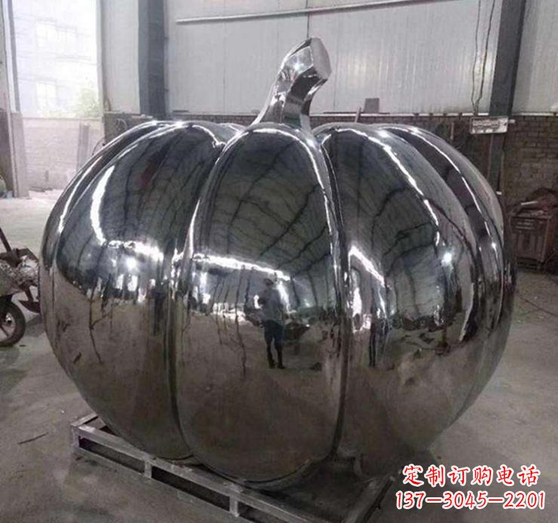 西安不锈钢蔬菜南瓜雕塑