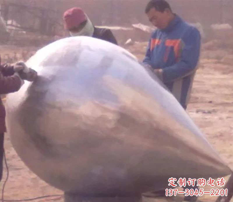 西安不锈钢水滴雕塑精致美丽的艺术品