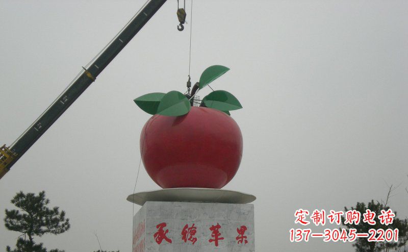 西安不锈钢苹果雕塑艺术与美学的完美结合