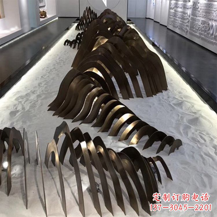 西安不锈钢铁艺假山雕塑让自然风景回归