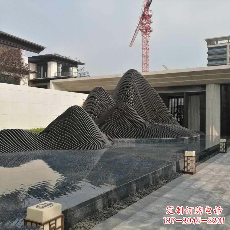 西安不锈钢铁艺假山艺术性的美化