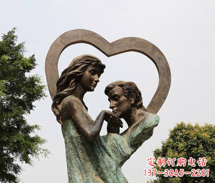 西安浪漫爱情,永恒铜雕