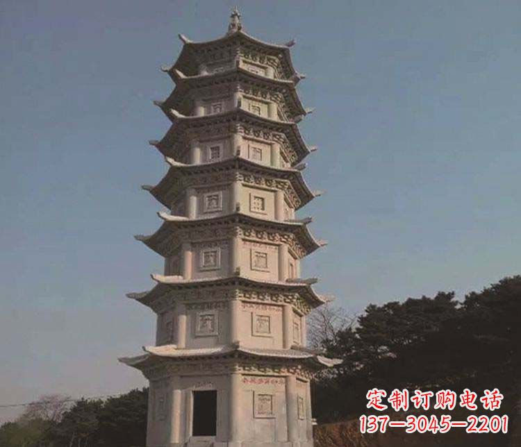 西安宝塔雕塑大理石的艺术精品