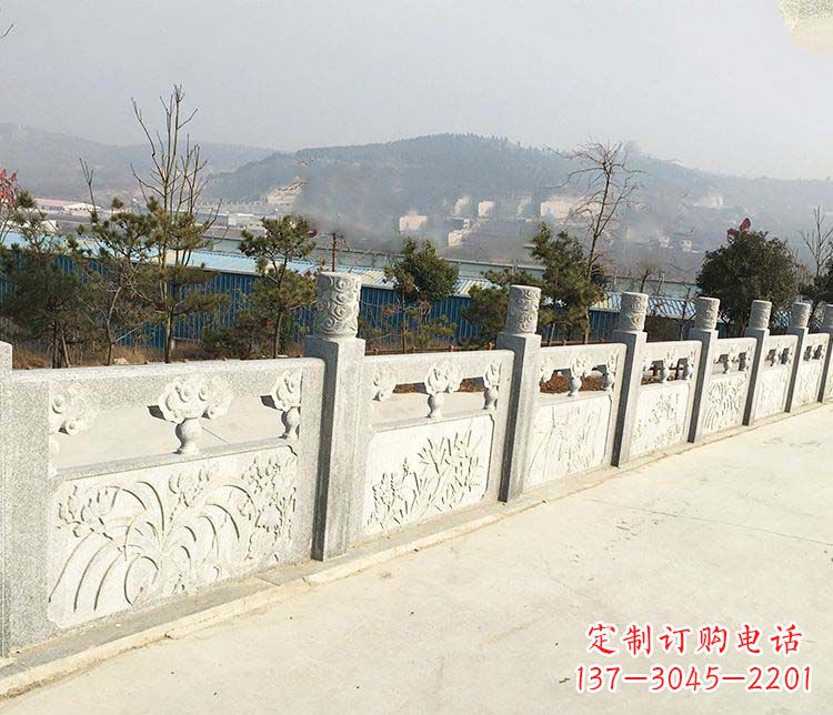 西安大理石护城河栏板石雕