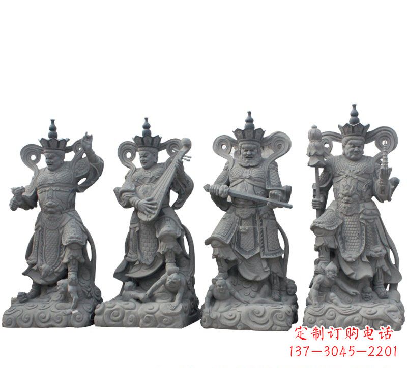 西安四大天王大理石雕塑