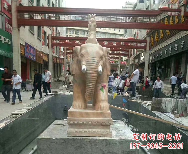 西安大象石材雕塑
