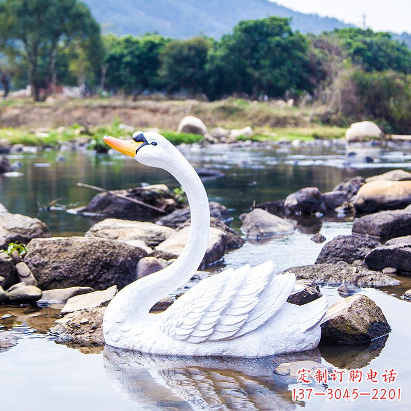 西安仿真白天鹅仰脖款