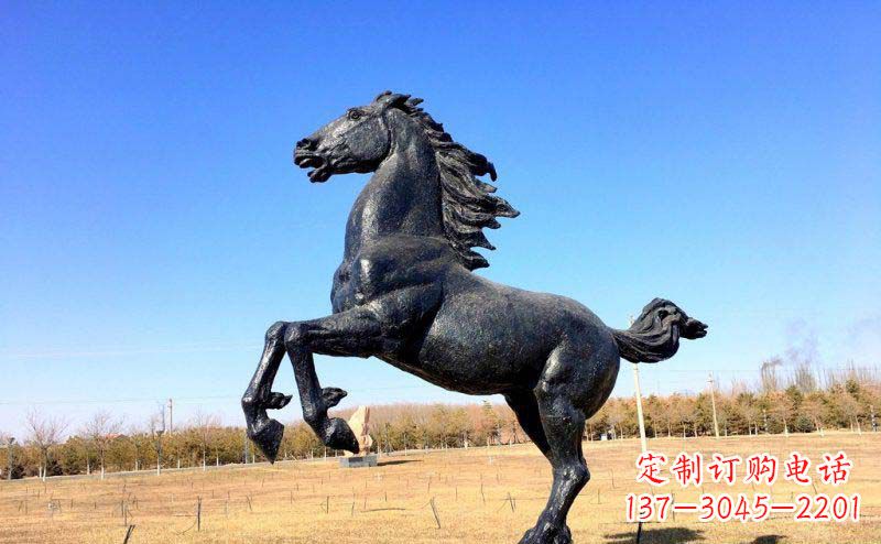 西安精美铜雕奔马动物雕塑