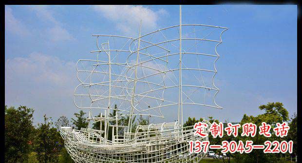 西安唯美不锈钢帆船雕塑