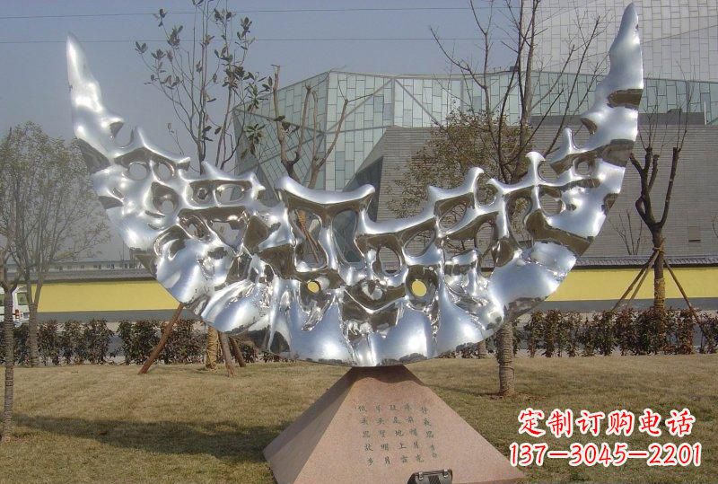 西安新款不锈钢月亮景观雕塑