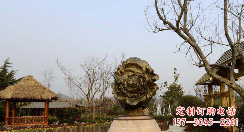 西安公园大白菜景观铜雕