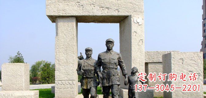 西安纪念红军的铜雕制品