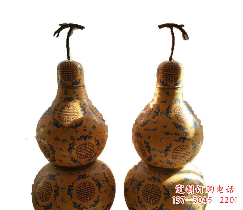 西安传统文化精美葫芦铜雕