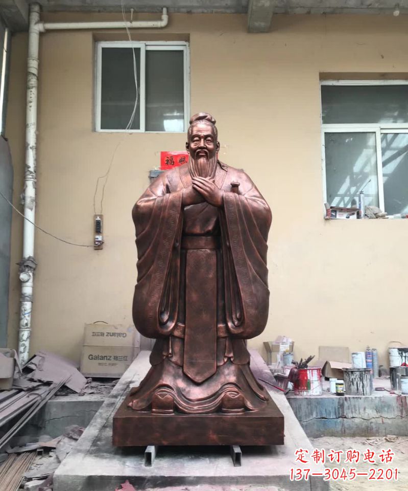 西安传承中华文化精髓,尊崇古代伟大思想家——中领雕塑定制孔子雕塑