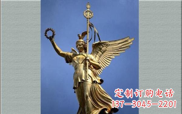 西安优雅的胜利女神铜雕