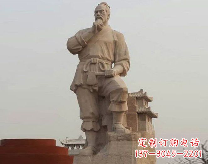 西安重拾古代风采，中领雕塑打造高贵的鲁班雕塑