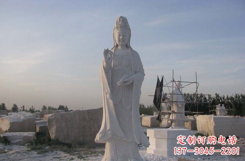 西安现代艺术风格观音石雕塑