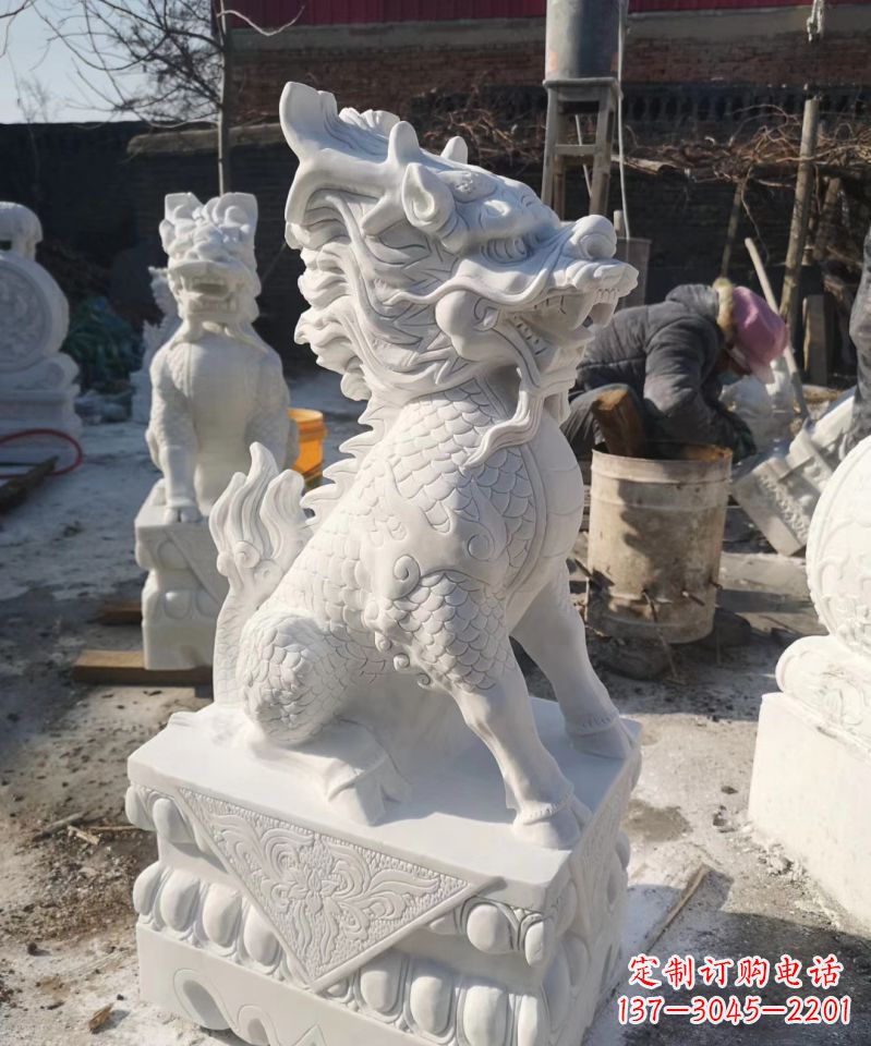 西安正宗古典麒麟神兽招财动物雕塑