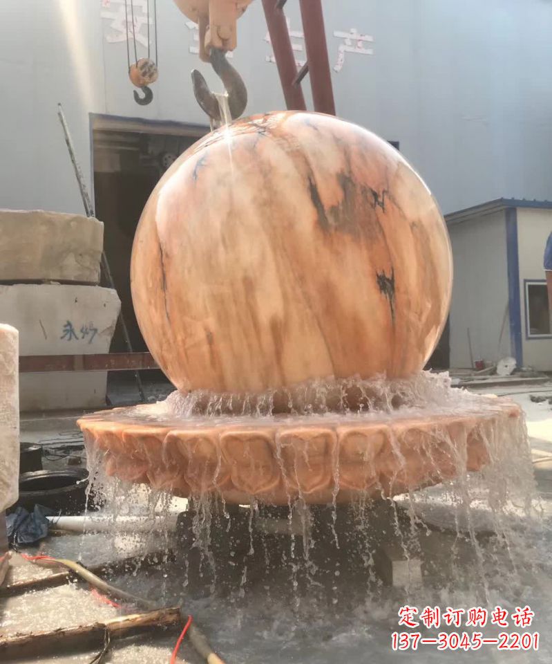 西安时来运转风水球石雕