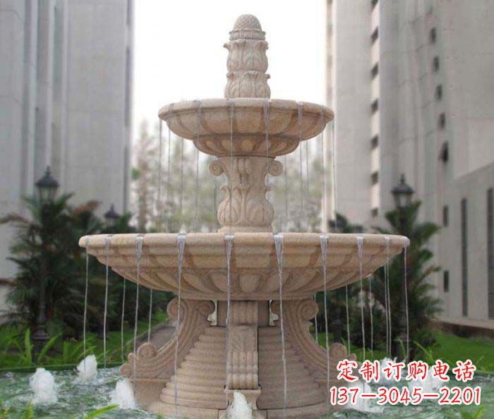 西安双层喷泉小区石雕