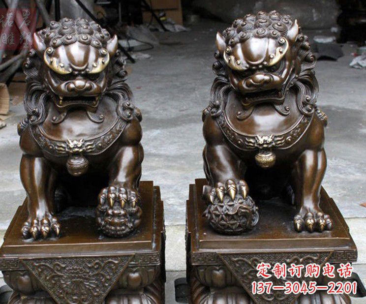 西安天安门铜狮子