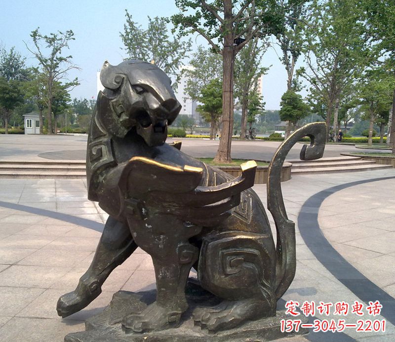 西安铜雕抽象十二生肖