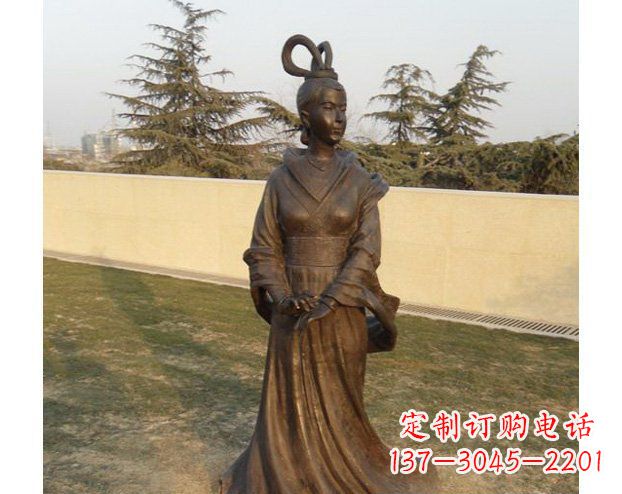 西安铜雕古代美女人物雕塑