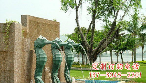 西安铜雕海马雕塑