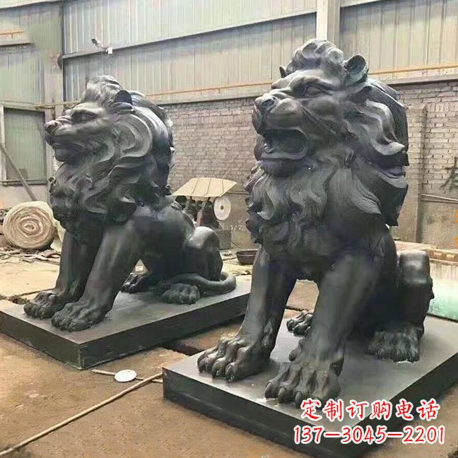 西安铜雕汇丰狮子