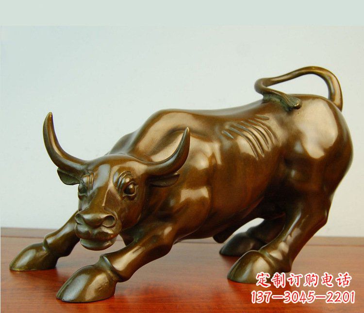 西安铜雕小区动物牛摆件