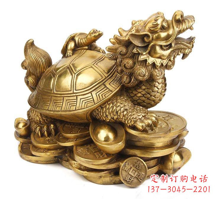 西安铜雕招财龙龟