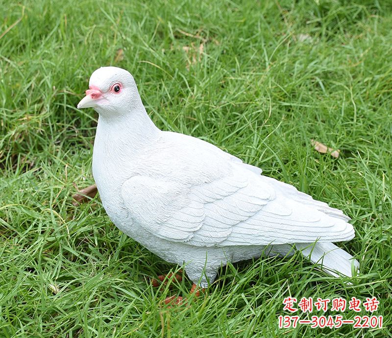 西安潍坊和平鸽雕塑女孩