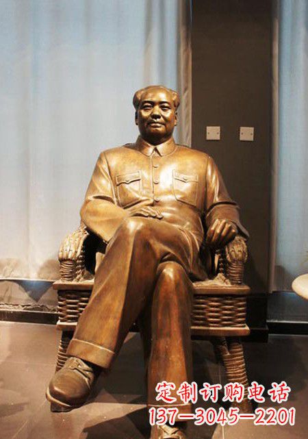 西安伟大的主席铜雕像