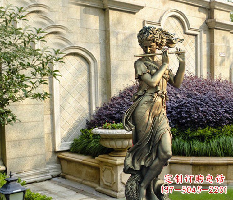 西安西方女人别墅景观铜雕塑